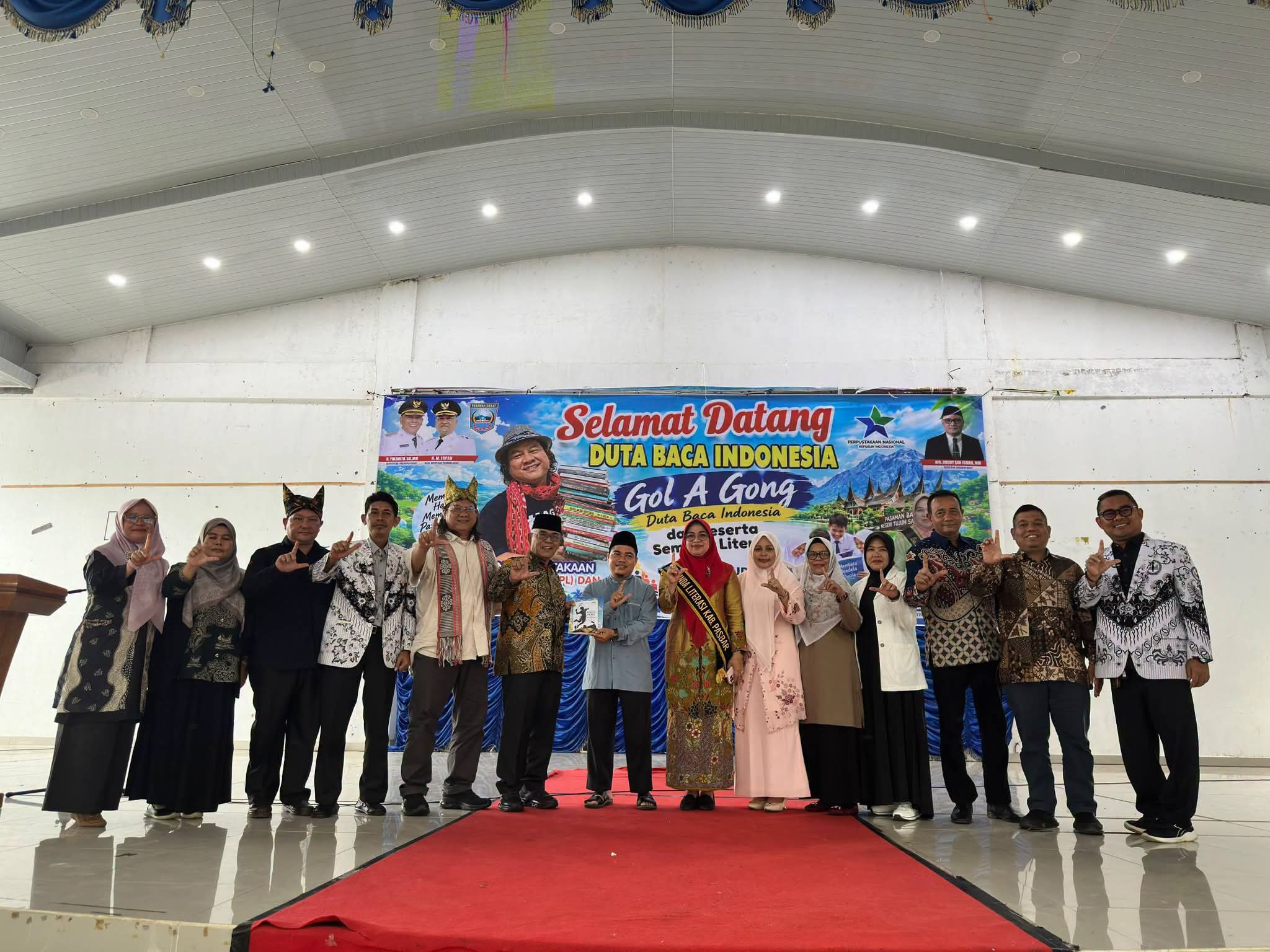 Hadirkan Duta Baca Indonesia Gol A Gong, Pasbar Perkuat Gerakan Literasi