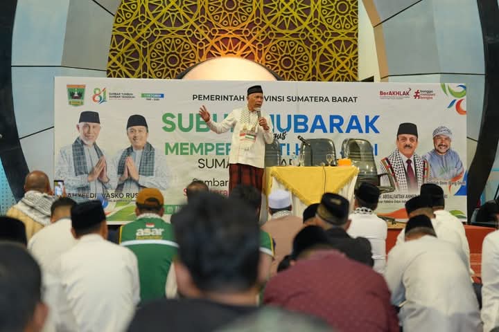 Gubernur Mahyeldi Ajak Masyarakat Sumbar Terus Doakan Rakyat Palestina