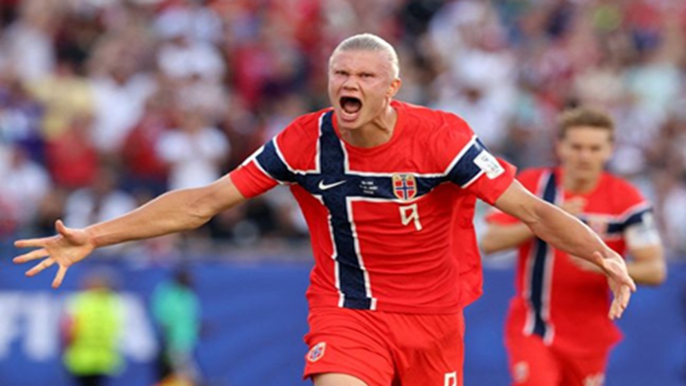 Erling Haaland Cetak Dwigol, Norwegia Bungkam Irak 4-1