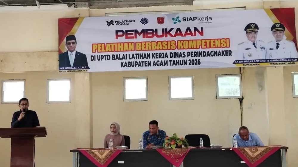 Upaya Cetak Entrepreneur Muda, Pemkab Agam Buka 4 Program Pelatihan Kerja