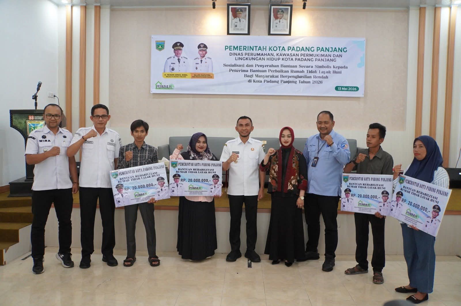 Pemko Padang Panjang Rehab 93 RTLH untuk Warga Berpenghasilan Rendah