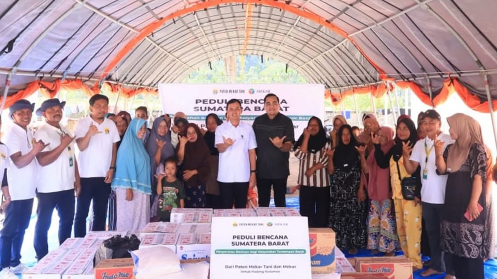 Warga Hunian Sementara Asam Pulau Dapat Bantuan Sembako