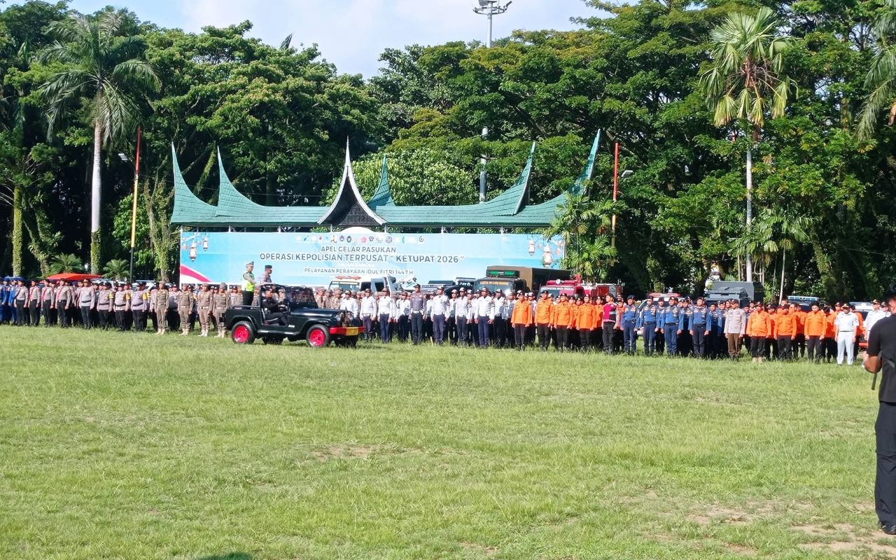 Kapolda Sumbar Pimpin Apel Operasi Ketupat 2026, Pemkot Padang Nyatakan Siap Sambut Pemudik