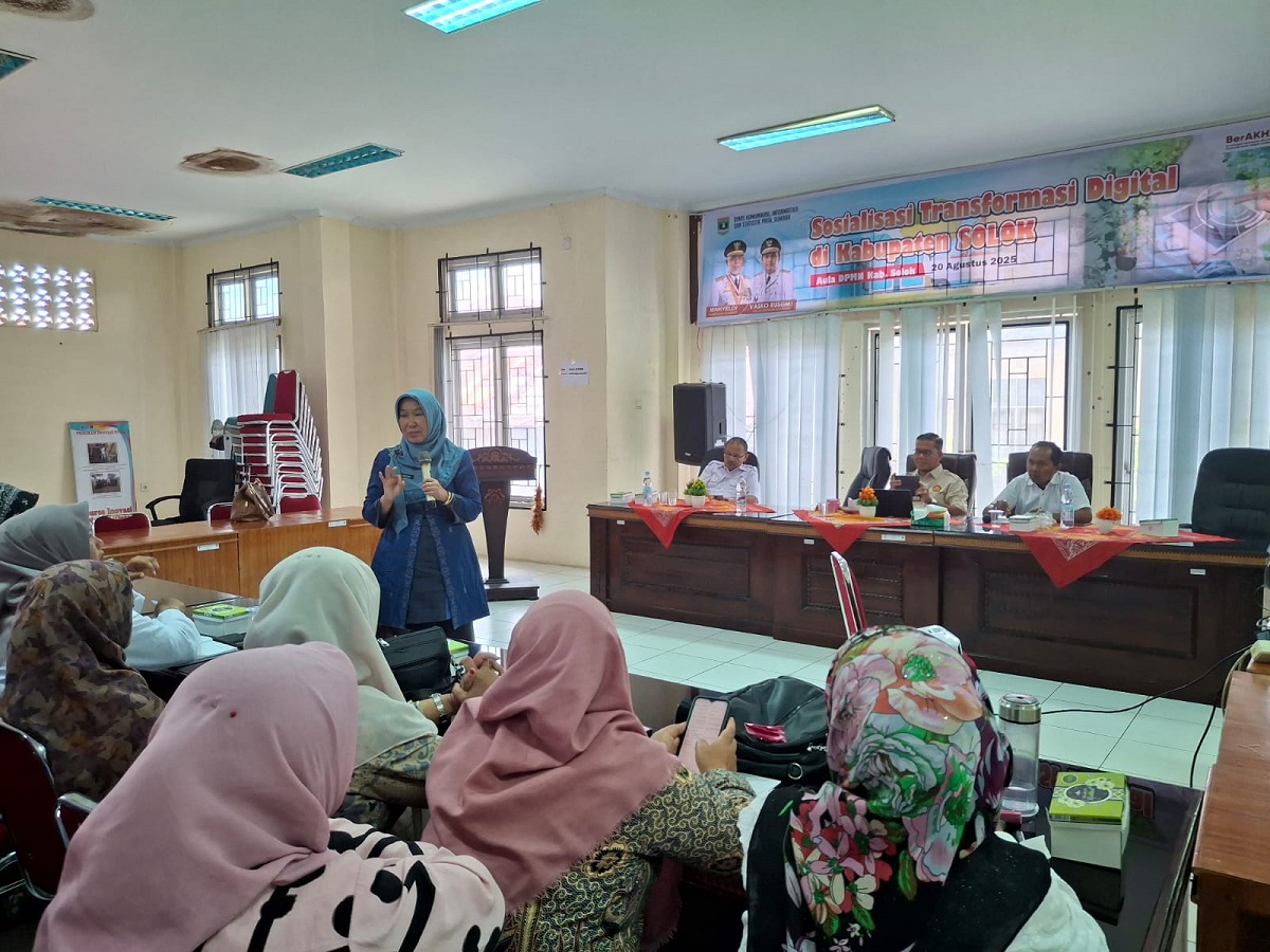 Pemprov Sumbar Gelar Sosialisasi Transformasi Digital Nagari di Solok, Dorong UMKM dan Pertanian Go Digital