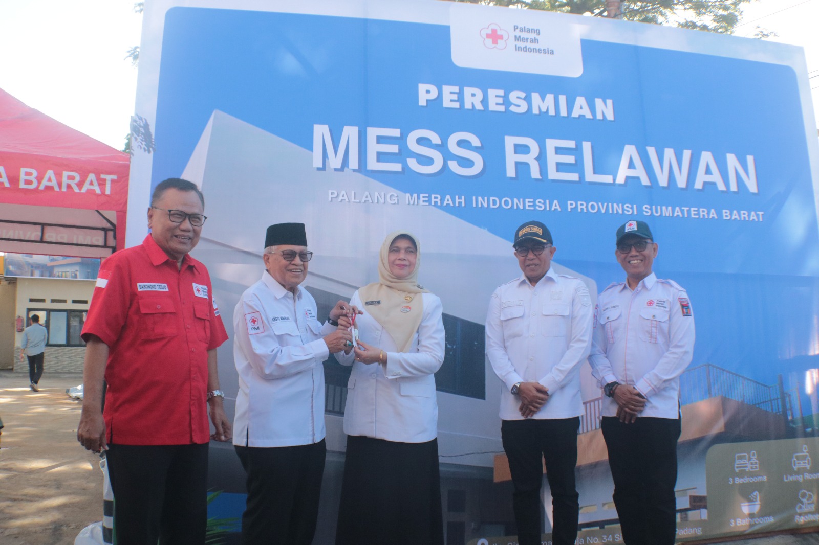 Setara Hotel Melati, Mess Relawan PMI Sumbar Diresmikan untuk Tempat Istirahat dan Diklat
