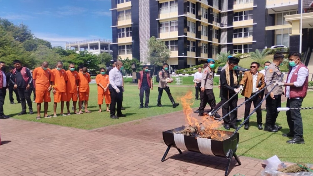 Polda Sumbar Musnahkan 108 Kilogram Narkoba Sitaan, Perang Melawan Narkoba Terus Berlanjut