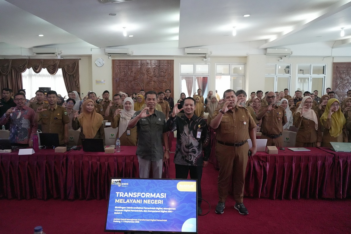 Pemprov Sumbar Perkuat Transformasi Digital Pemerintahan, ASN Didorong Tingkatkan Kompetensi