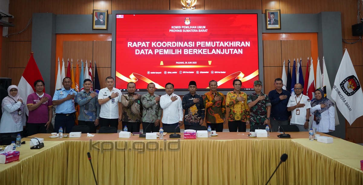 KPU Sumbar Gelar Rapat Koordinasi PDPB, Siapkan Data Menuju Pemilu dan Pilkada 2029