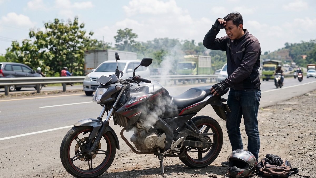 Ini 9 Biang Kerok Tarikan Motor Brebet Saat Panas