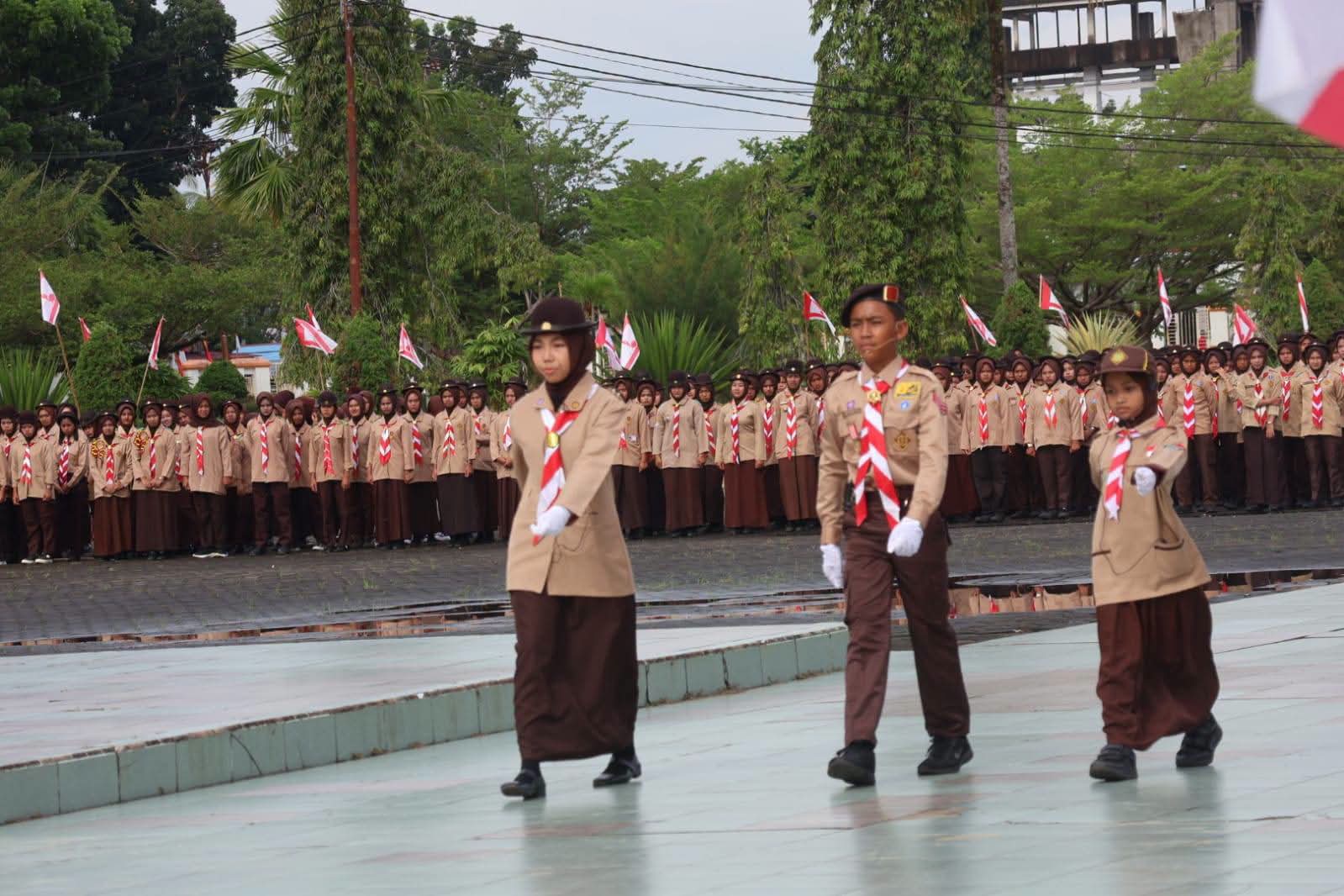 3.000 Anggota Pramuka Padati Apel Akbar Hari Pramuka ke-65 di Pasbar