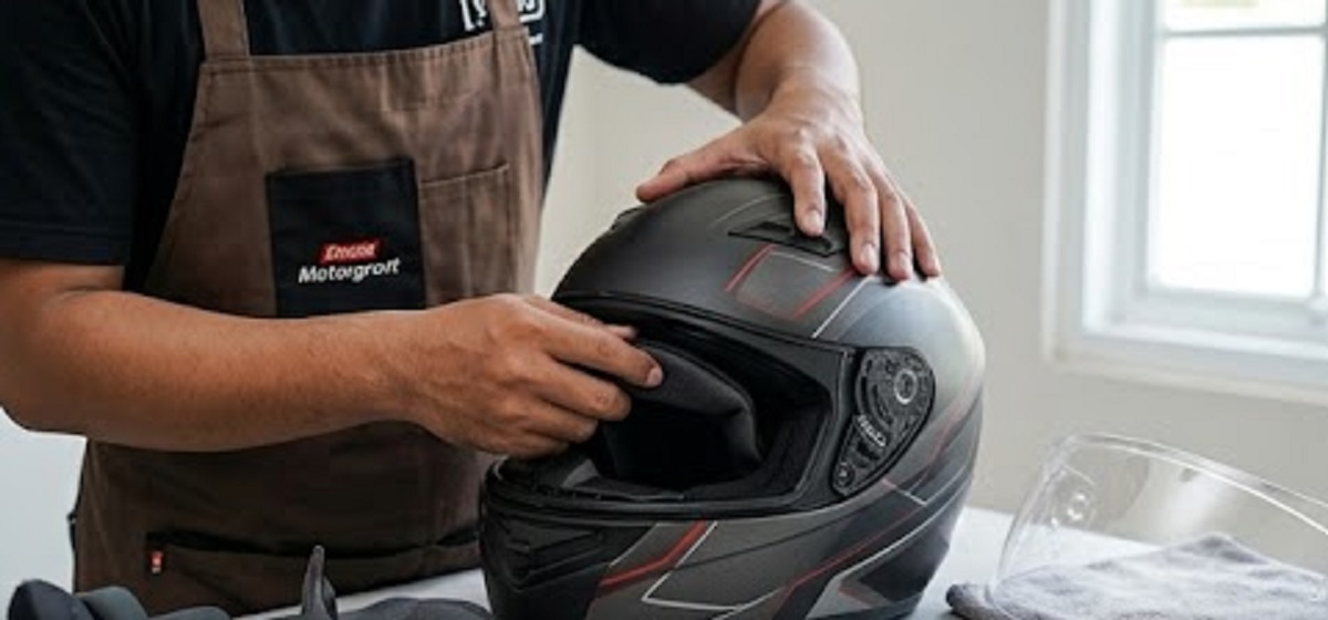 Cara Mengeringkan Helm Basah Usai Kehujanan