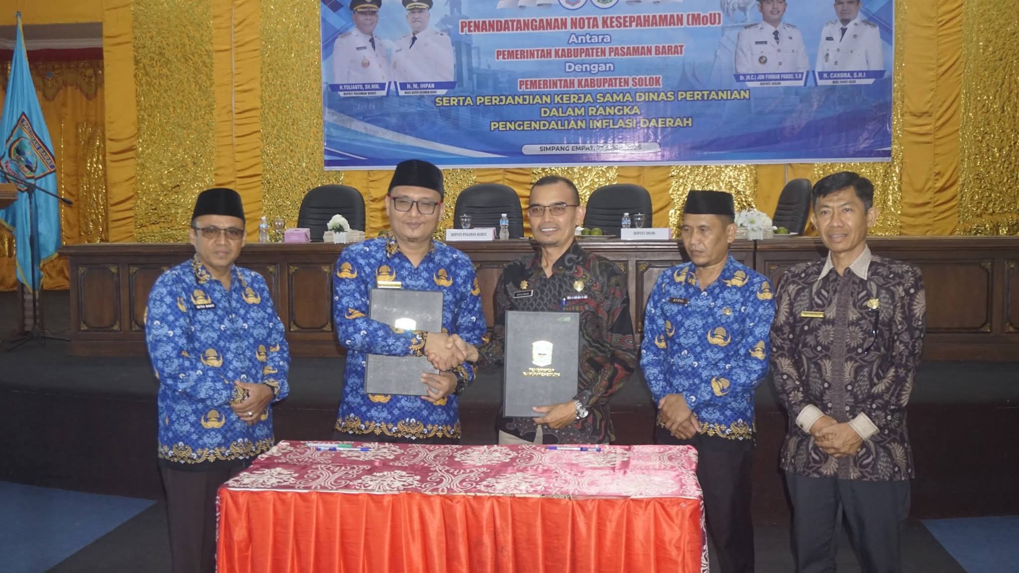 Kolaborasi Pasaman Barat–Solok, Stabilkan Harga Pangan Lewat Kerja Sama Antar Daerah