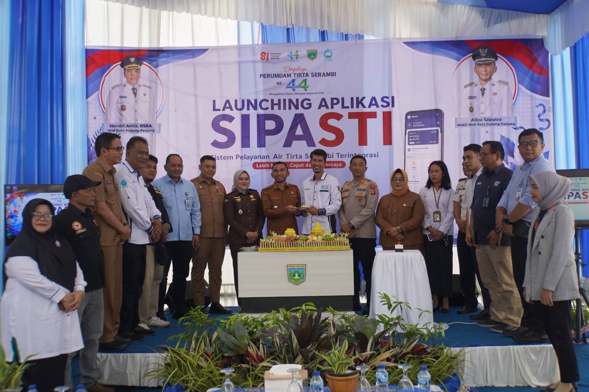 Perumdam Tirta Serambi Padang Panjang Luncurkan Aplikasi SIPASTI
