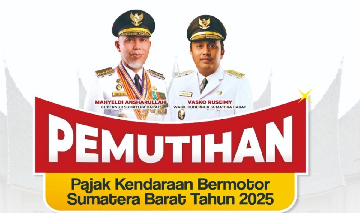 Sumbar Umumkan Pemutihan Pajak Kendaraan 2025, Denda dan Tunggakan Dihapus Total