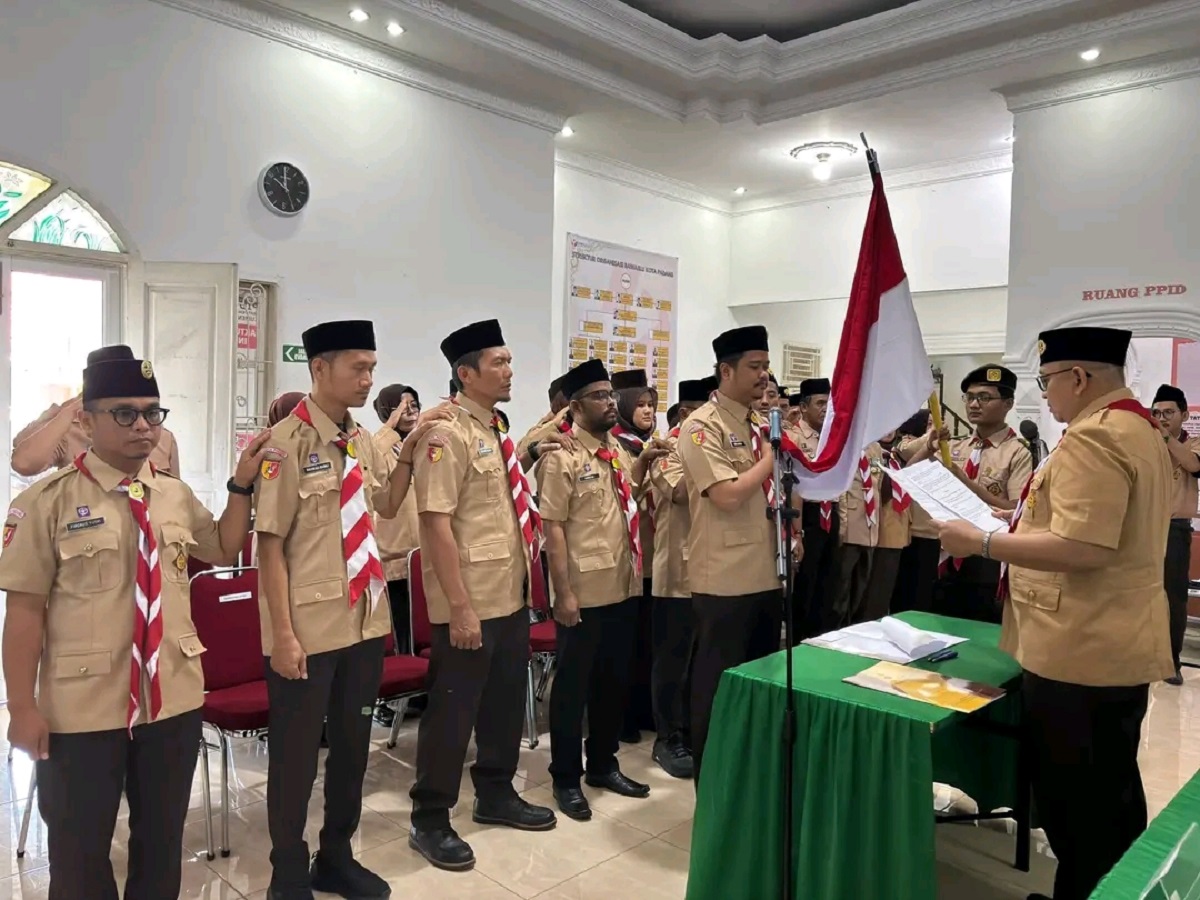 Kwarcab Pramuka Kota Padang Resmi Lantik Pengurus Saka Adhyasta Pemilu Masa Bakti 2025–2030