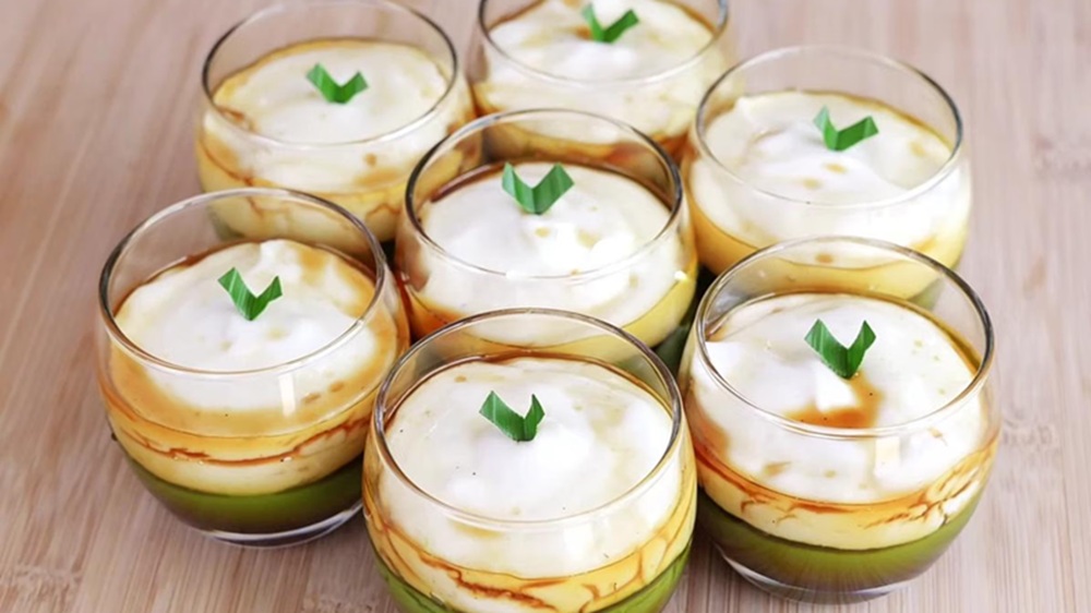Cara Membuat Kue Jongkong yang Lembut, Gurih, dan Manis dengan Aroma Daun Pandan