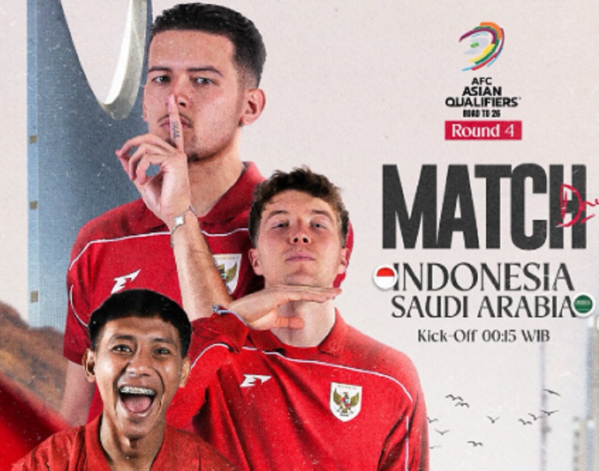 Link Streaming Timnas Indonesia vs Arab Saudi di Kualifikasi Piala Dunia 2026