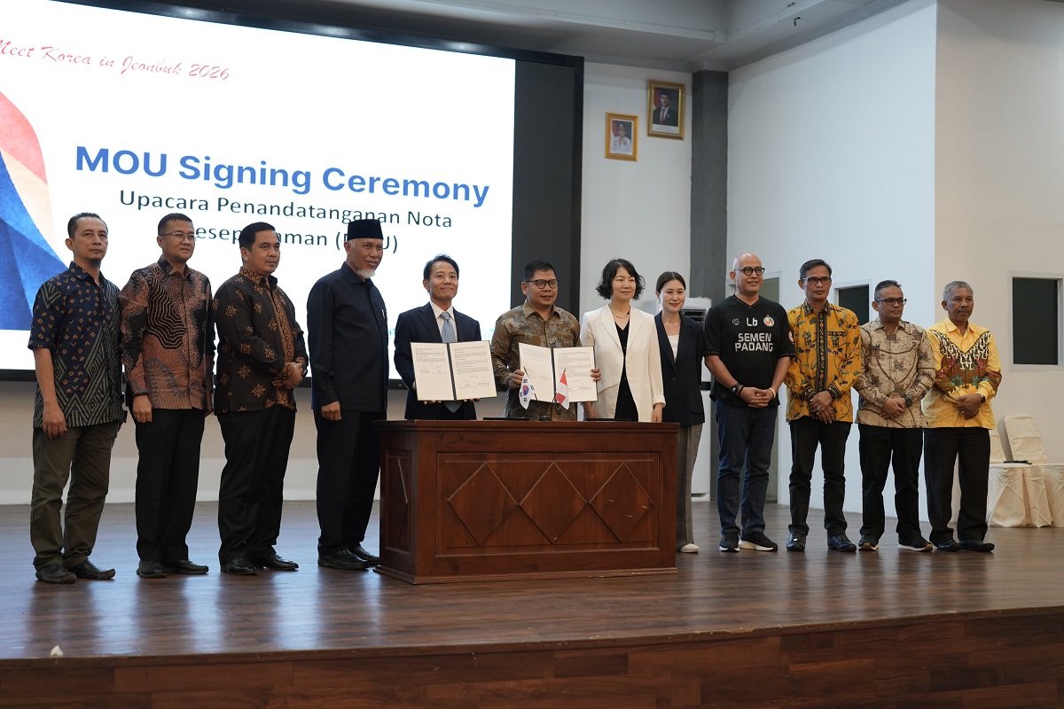 Pemprov Sumbar dan Jeonbuk Korsel Perkuat Kerja Sama Lewat Ajang Promosi Budaya Asia 2026
