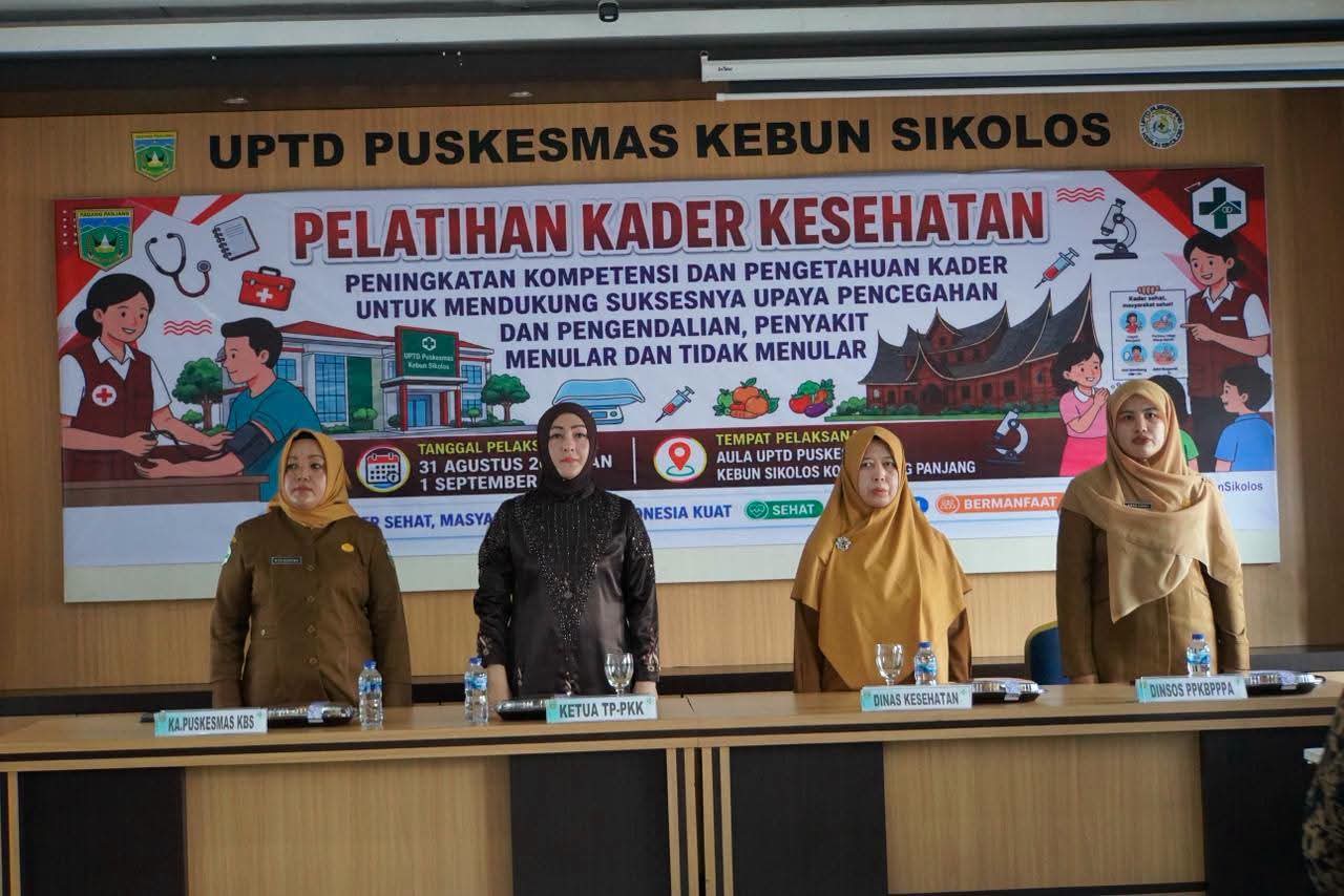 Dinkes Padang Panjang Latih Kader Kesehatan Jadi Agen Perubahan Masyarakat
