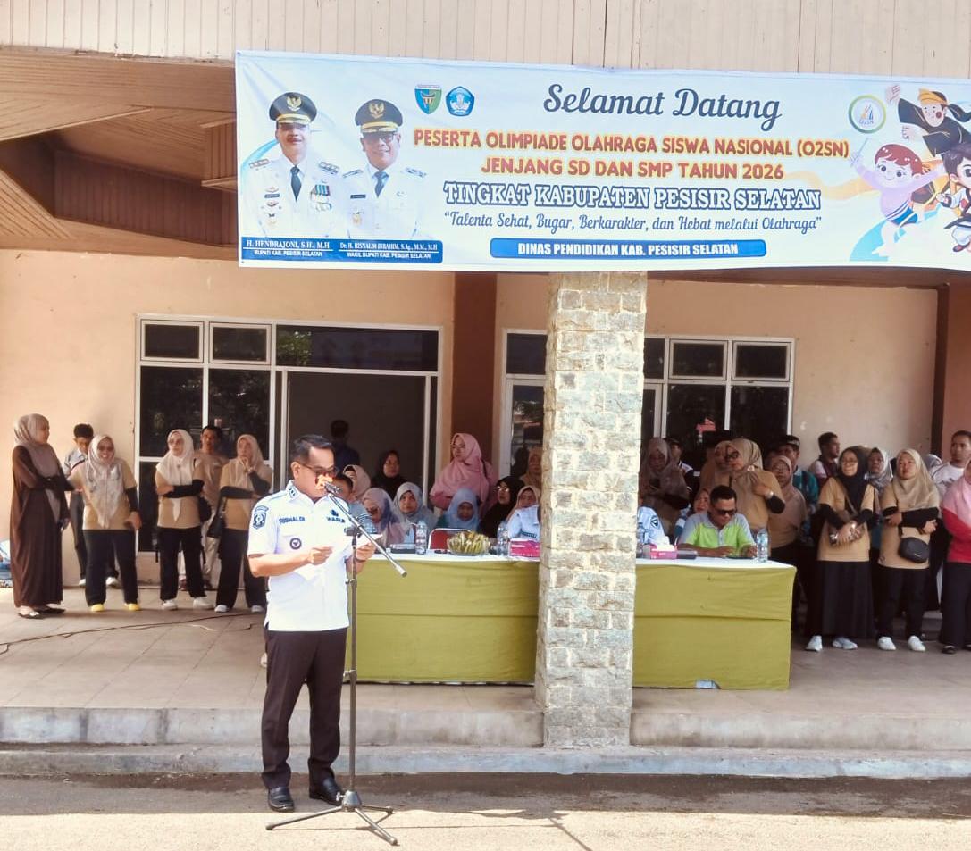 Buka O2SN Pesisir Selatan 2026, Wabup Risnaldi Dorong Lahirnya Atlet Berprestasi dan Berkarakter