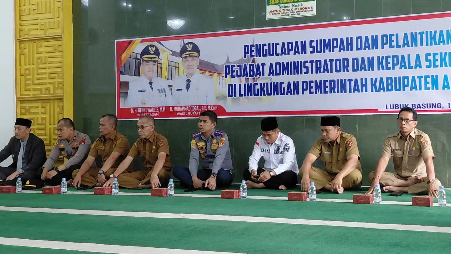 86 Kepala Sekolah dan Satu Irban Inspektorat Agam Dilantik