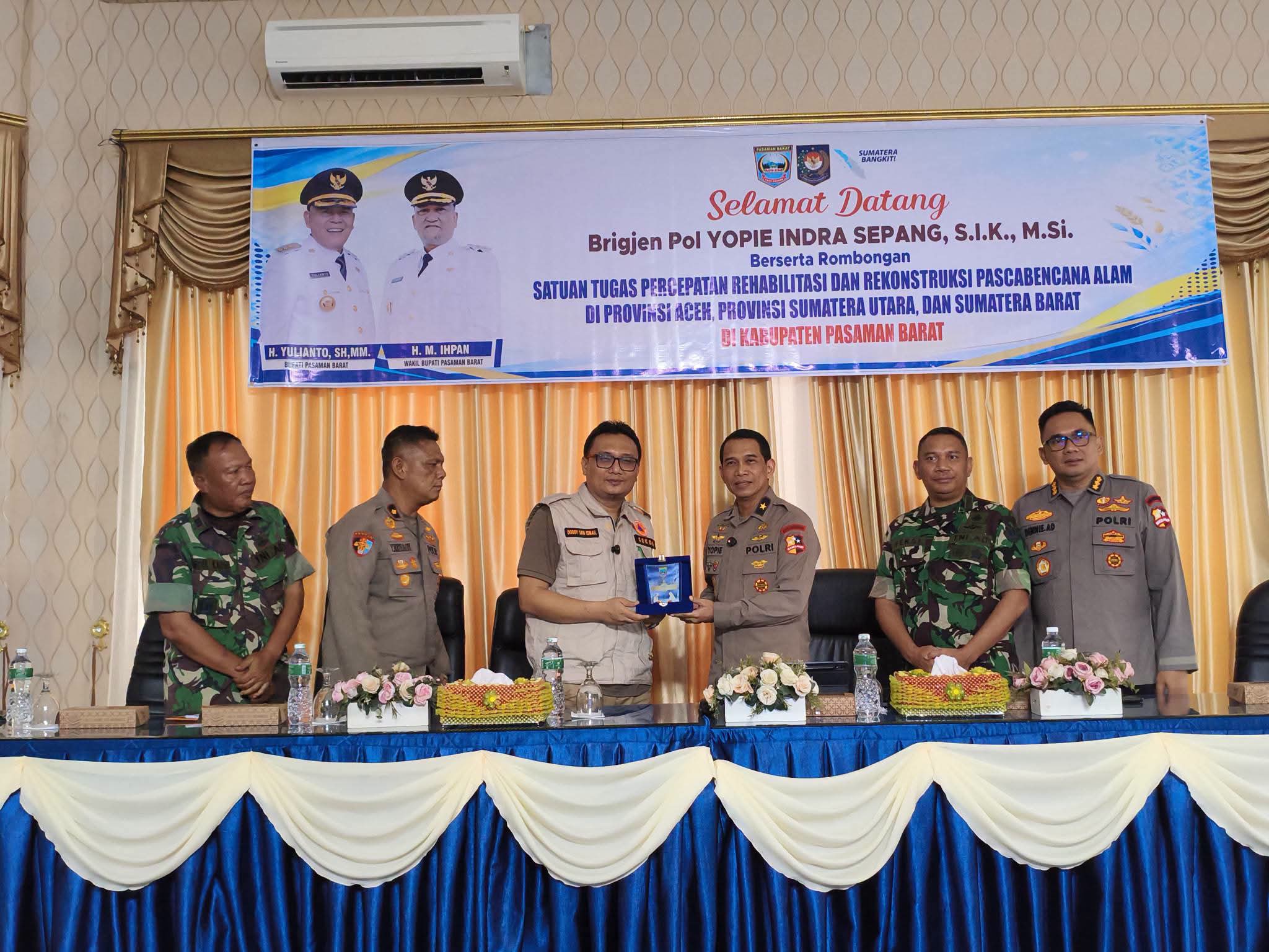Evaluasi Pemulihan Pascabencana, Pemkab Pasaman Barat Terima Kunjungan Tim Satgas Nasional