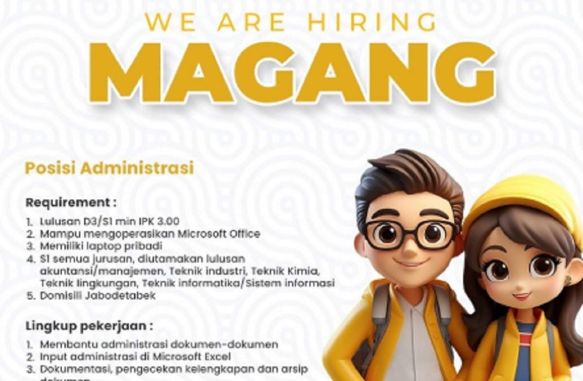 Peluang Emas: PAM Jaya Buka Lowongan Magang 2025 untuk Lulusan D4–S1, Ini Detailnya