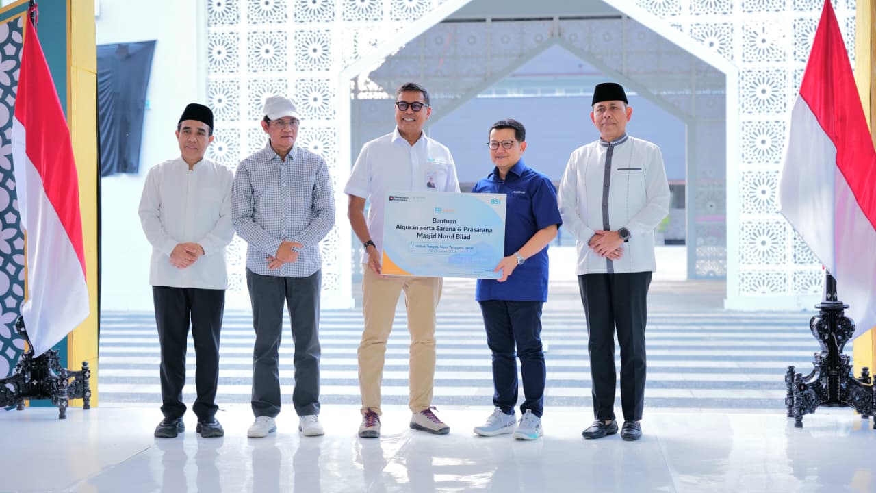 Sambut Wisatawan di NTB, BSI Hadirkan Kenyamanan Ibadah di Masjid Nurul Bilad Lombok