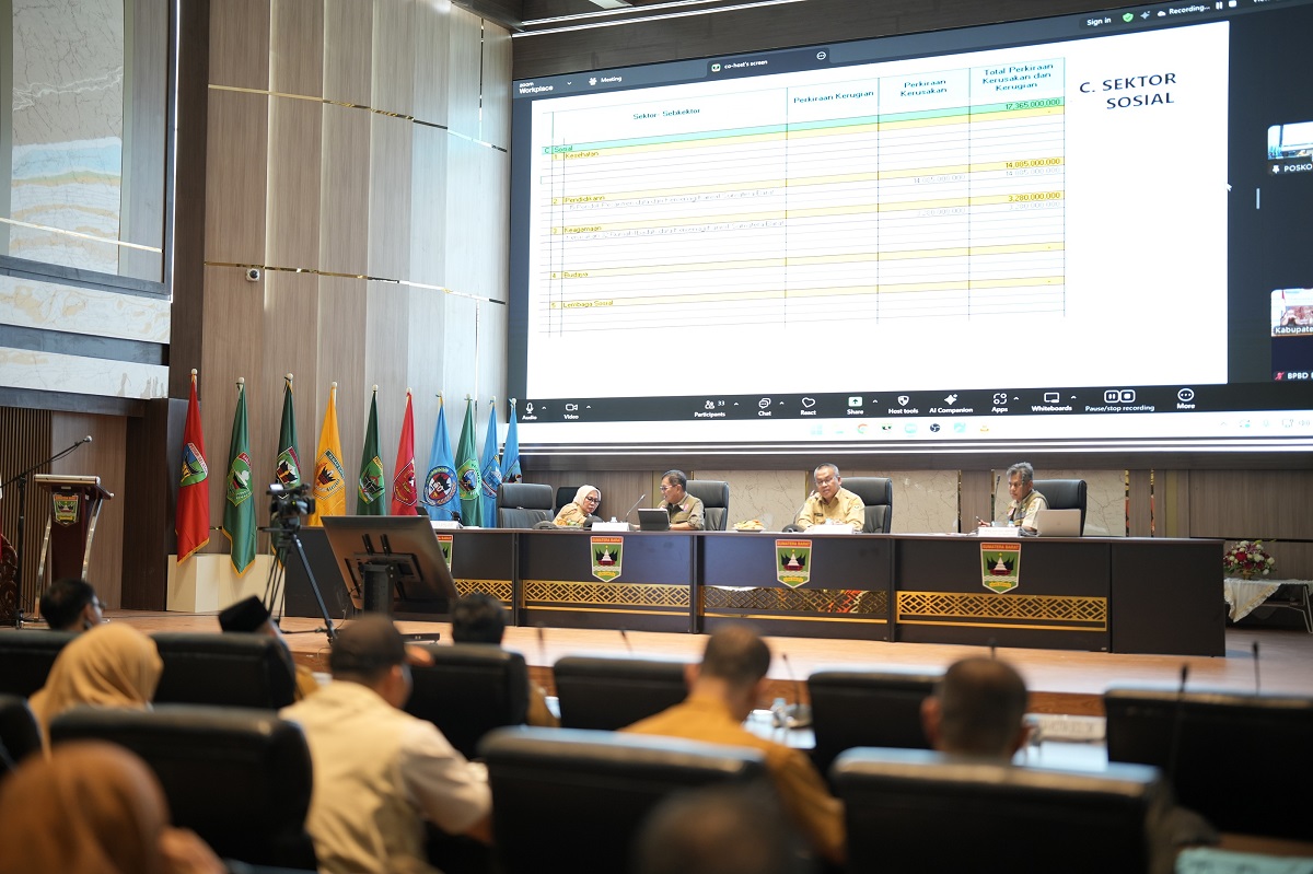 Gandeng BNPB, Sekda Sumbar Tegaskan Sinergitas Pemulihan Pascabencana di 15 Kabupaten/Kota