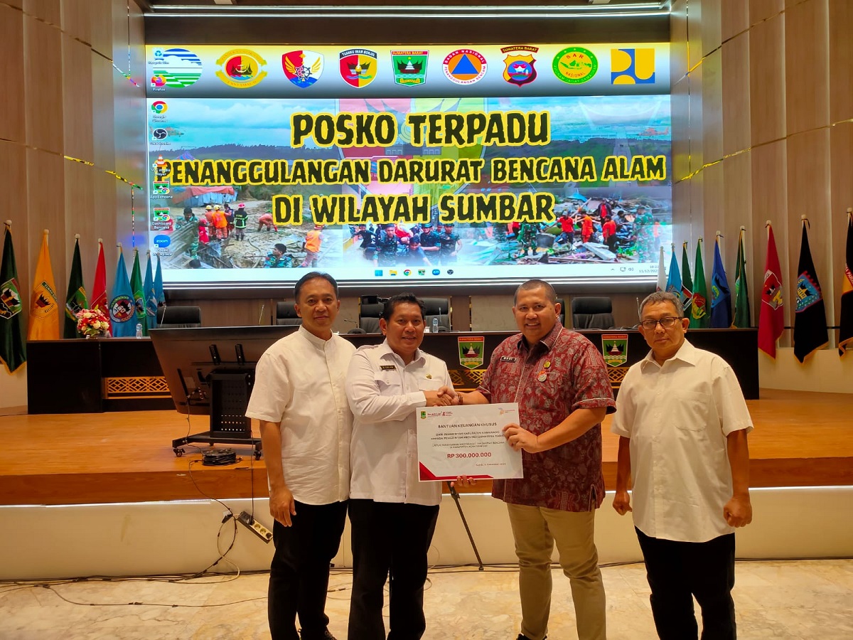 Pemkab Karawang Sumbang Rp300 Juta Khusus Agam, Percepat Pemulihan Bencana Sumbar