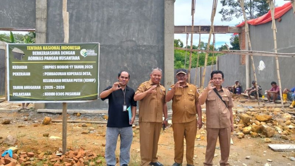 Percepat Ekonomi Desa, 20 Gerai Kopdes Merah Putih di Pasaman Barat Mulai Dibangun