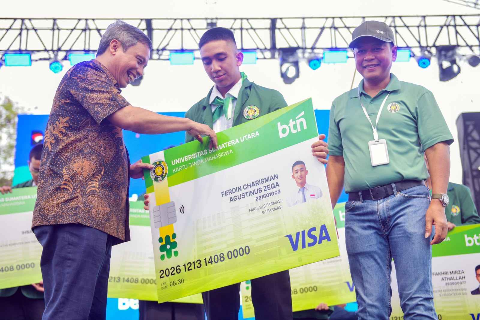Perluas Dukungan untuk Ekosistem Transaksi Kampus, BTN Luncurkan 9.800 KTM Co-Branding USU