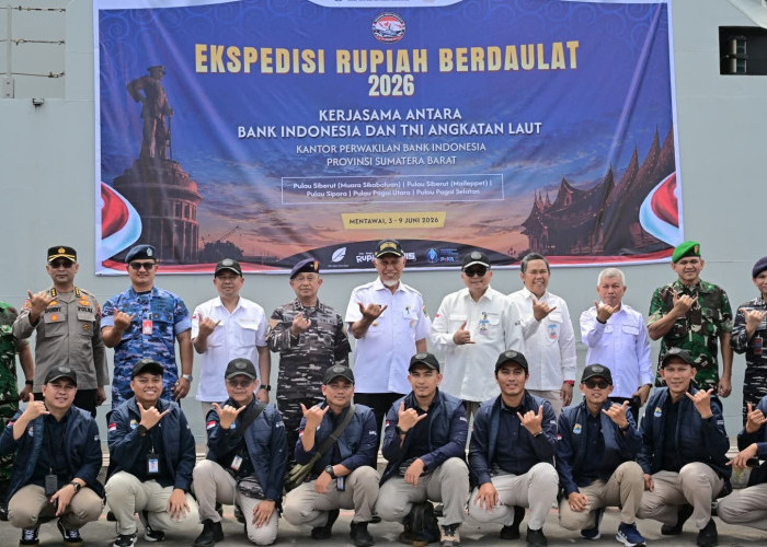 Mahyeldi Lepas Ekspedisi Rupiah Berdaulat ke Mentawai, Perkuat Layanan Keuangan di Wilayah 3T
