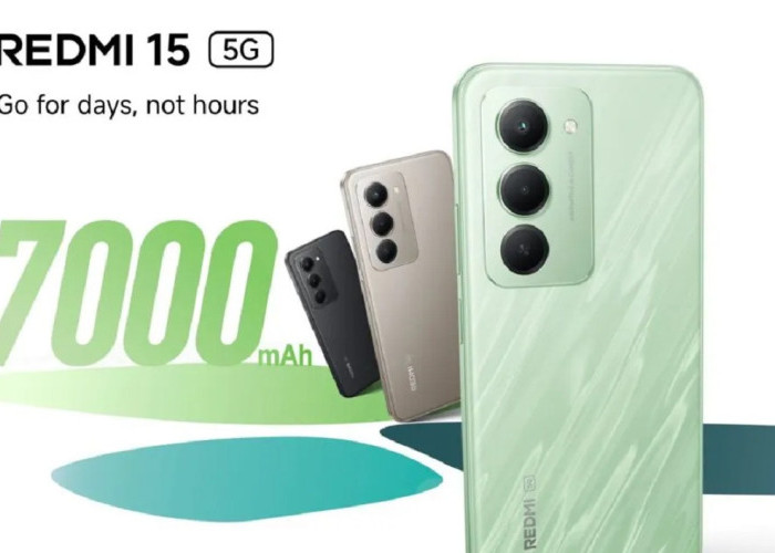 Redmi 15 5G Meluncur, Baterai Jumbo 7.000 mAh dan Harga Mulai Rp2,7 Juta