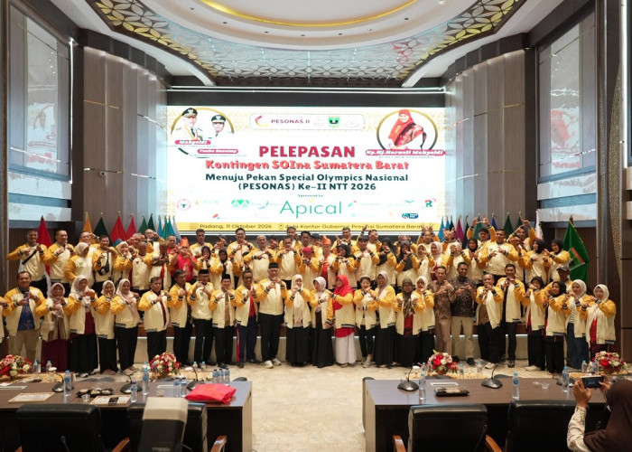 Lepas 67 Atlet SOIna ke PESONAS II NTT, Gubernur Sumbar Optimistis Raih Prestasi dan Wacanakan Jadi Tuan Rumah