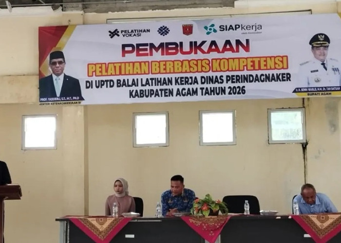 Upaya Cetak Entrepreneur Muda, Pemkab Agam Buka 4 Program Pelatihan Kerja