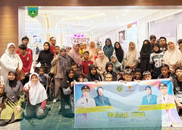 PKK dan Baznas Padang Panjang Ajak 70 Anak Disabilitas Rekreasi ke XXI Basko