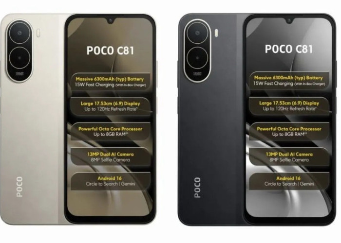 Poco C81 dan C81x Resmi Meluncur: Ponsel 4G Murah dengan Layar 120Hz dan Baterai Jumbo