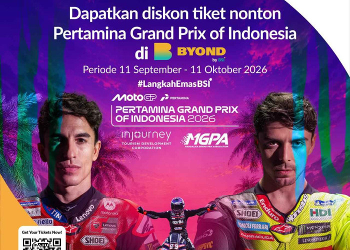 BYOND by BSI Hadirkan Promo Tiket MotoGP Mandalika, Diskon hingga Rp375 Ribu