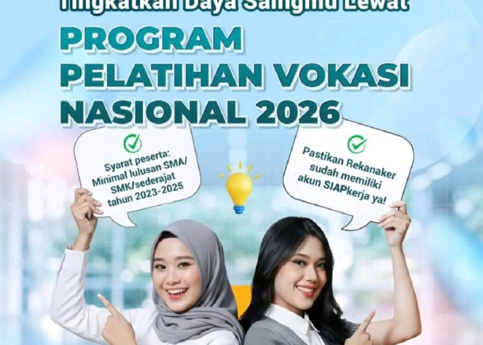 Kemnaker Buka Pelatihan Vokasi Nasional 2026: Gratis, Dapat Uang Saku dan Sertifikat BNSP