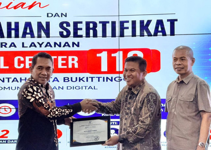 Resmi Beroperasi, Layanan Darurat Bebas Pulsa 112 Bukittinggi Raih Apresiasi Pemprov Sumbar