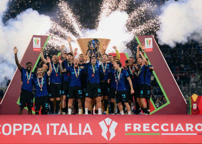 Inter Milan Segel Gelar Coppa Italia ke-10, Sempurnakan Musim dengan Status 