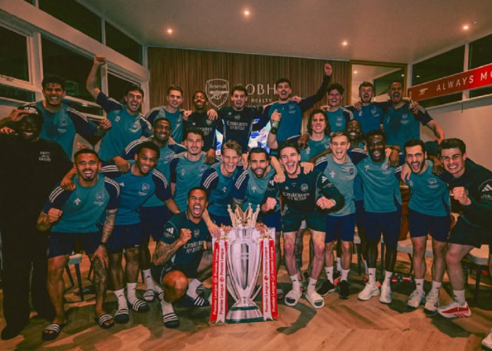 Penantian 22 Tahun Usai, Arsenal Resmi Juara Liga Inggris Usai Man City Tersandung di Markas Bournemouth