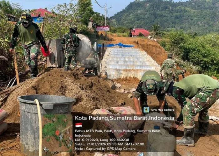 Percepat Pemulihan Pascabencana, Pemko Padang dan TNI Bangun 3 Jembatan Strategis