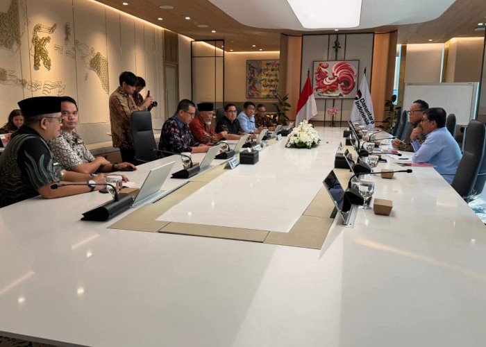 Atasi Kelangkaan Solar di Sumbar, Gubernur Mahyeldi Temui COO Danantara Dony Oskaria