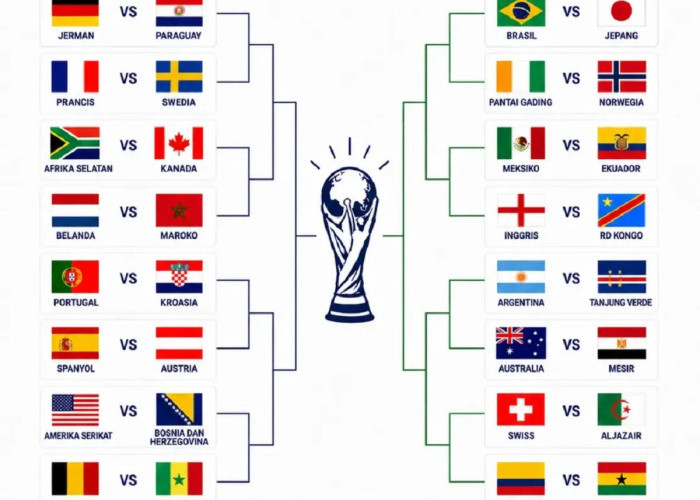 Daftar  Babak 32 Besar Piala Dunia 2026: Duel Raksasa Menuju 16 Besar