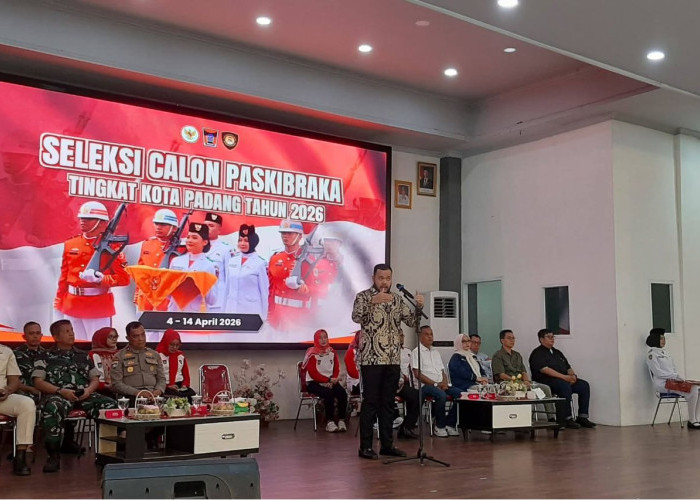 Seleksi Paskibraka Kota Padang 2026 Dimulai, Fadly Amran Tekankan Mental Juara dan Karakter Pemimpin