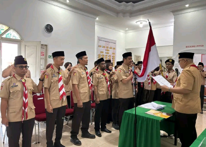 Kwarcab Pramuka Kota Padang Resmi Lantik Pengurus Saka Adhyasta Pemilu Masa Bakti 2025–2030