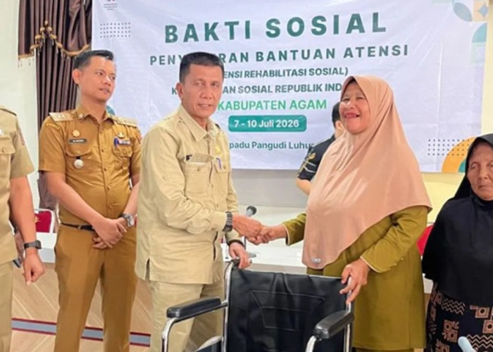 Bantuan ATENSI Kemensos Cair untuk 308 Warga Agam, Dorong Kemandirian Ekonomi 