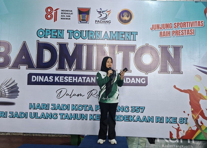 Sambut HJK ke-357, Dinkes Kota Padang Gelar Open Tournament Badminton untuk Pererat Silaturahmi